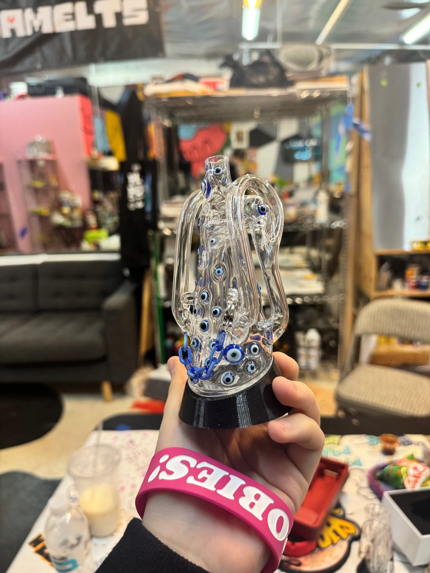 Evil Eye Lissamelts x Ryan Fitt V2 Puffco Peak Recycler