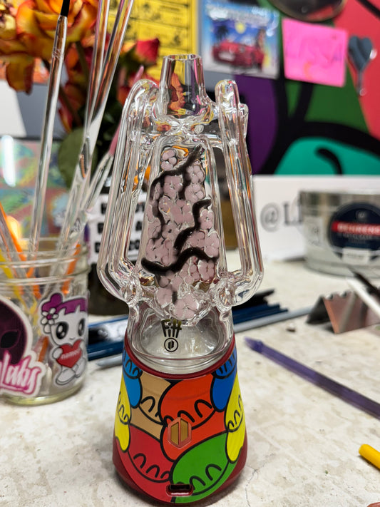 Lissamelts x Ryan Fitt V2 Cherry Blossom Puffco Peak Recycler